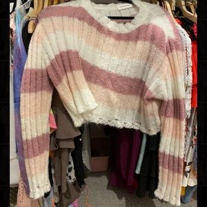 Goodnight macaroon cropped sweater